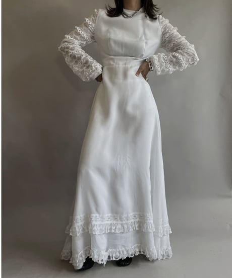 【USED】 L/S Lace Sleeve  One-piece / 230520-011