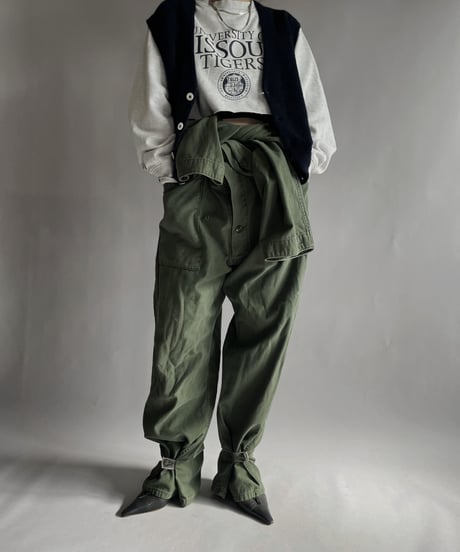 【USED】 Army Cotton Coverall  / 221203-025