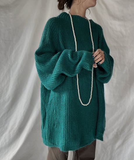 【USED】    Mohair Knit Top②/211216-003