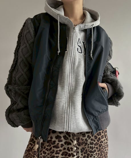 【RE;CIRCLE】 RE MA1 × Alan Knit Jacket / 251225-003
