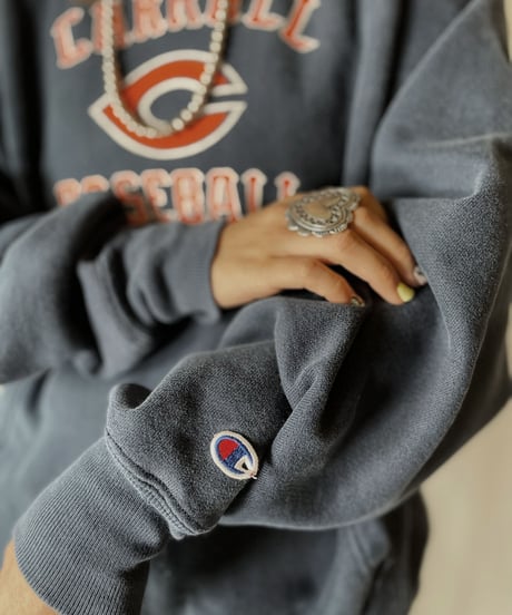 【USED】  Champion Reverse Weave Hoodie CARROL BASEBALL/210902-018