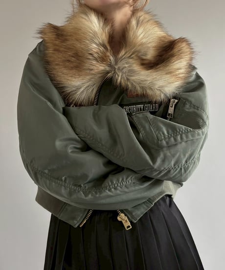 【RE;CIRCLE】  RE MA-1 Patched Fur Collar Short Jacket/ 251120-003