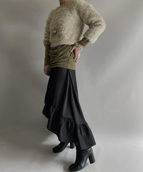 【USED】 Sandro Sheer Skirt / 231028-026