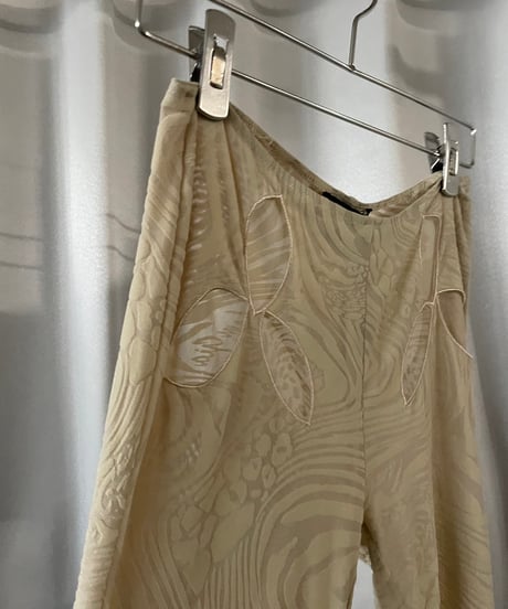 【USED 】I.AM. GIA Patterned Sheer Pants/ 240224-022