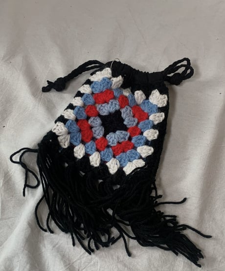 【RE;CIRCLE】 Granny Knit Pouch① /210404-004