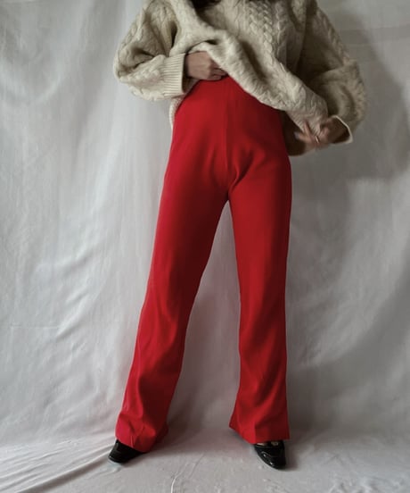 【USED】 Jersey Flare Pants/211028-023