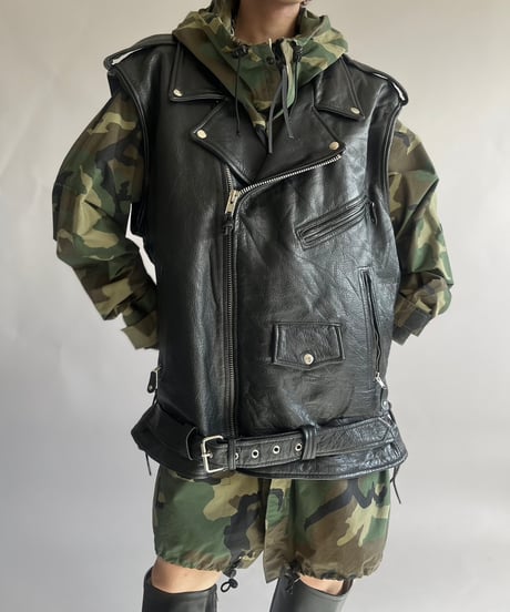 【USED】 LK Leather Riders Vest/241130-002