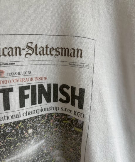 【USED】 RESIZED News Paper T-Shirt / 2560613-019