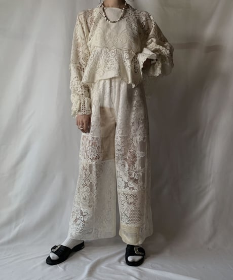 【RE;CIRCLE】 RE Lace Pants④/ 210801-067