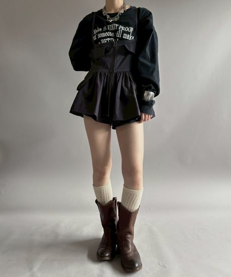【RE;CIRCLE】 RE U.S Military Rebuild Mini One-Piece Dyed Navy / 260423-004