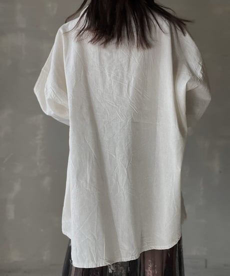 【USED】linen L/S Top/ 220312-006