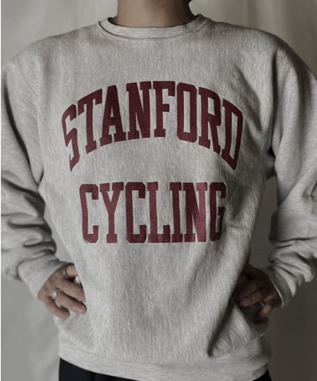 【USED】  90's Champion Reverse Weave Sweat STANFORD CYCLINE/211116-050