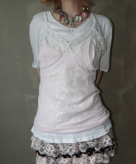 【RE;CIRCLE】 Re Embroidered Camisole Top  /  250724-006