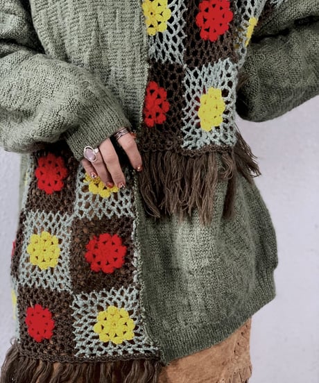【RE;CIRCLE】 Granny Knit Sweater /210125-006