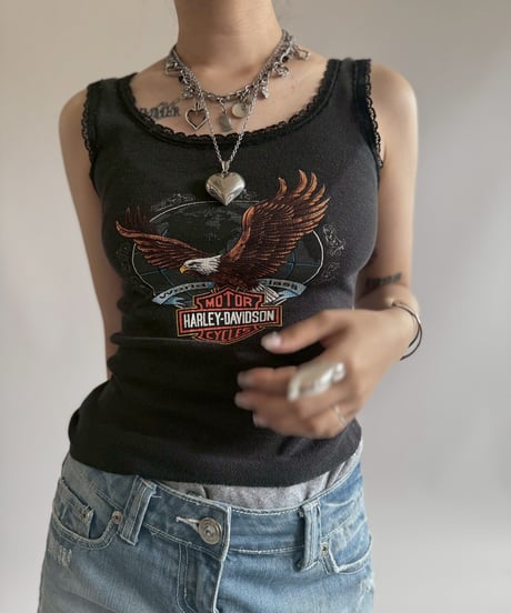【USED】 Made in USA Harley Davidson Camisole Top / 250705-009