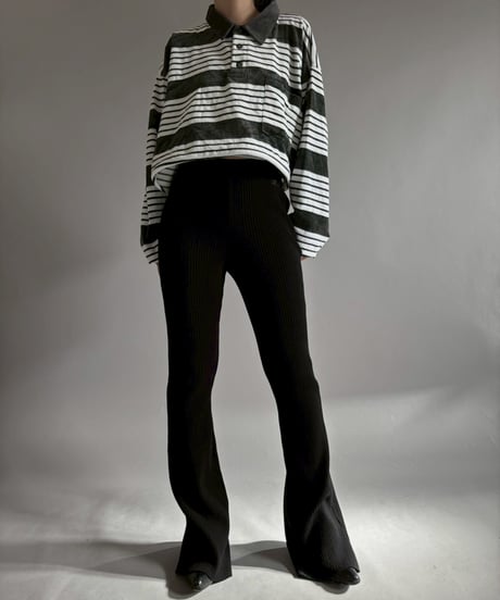 【USED】 Courreges Rib Knit Pants / 260124-007