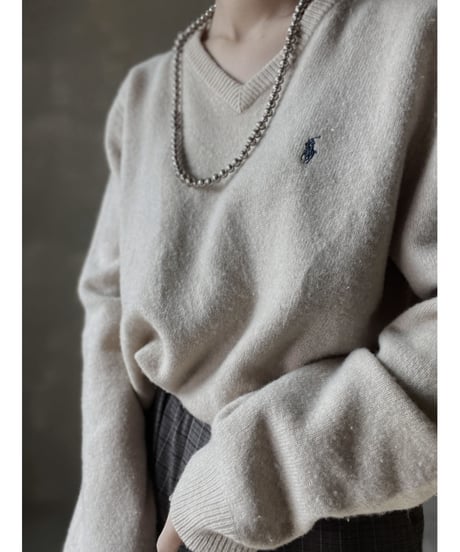 【USED】　Ralph Lauren Knit Top/ 220220-045