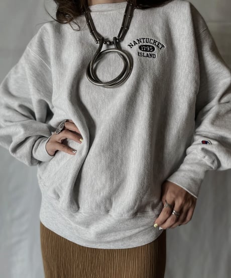 【USED】  Champion Reverse Weave Sweat NANTUCKET/210902-011