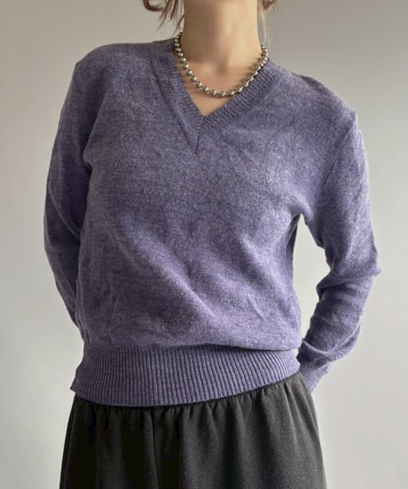 【USED】 V-Neck Knit Top / 251129-013
