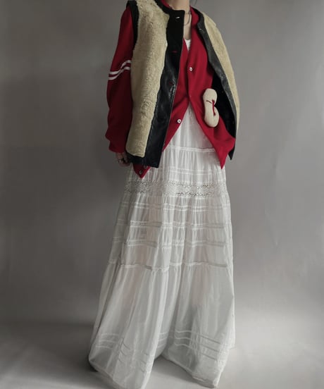 【USED】 Fur Leather Vest / 221203-029