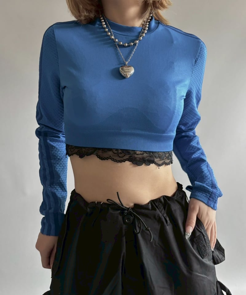 新品未使用 タグ付 adidas ivypark M モノグラム クロップトップ adidas x IVY PARK コラボ セットアップ (タグ付き新品未使用