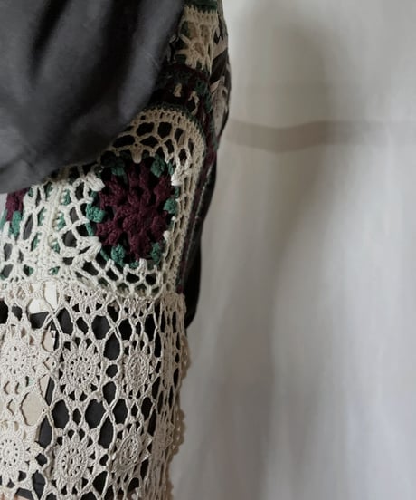 【RE;CIRCLE】 RE Granny Knit×Lace N/S One-piece①/210917-008