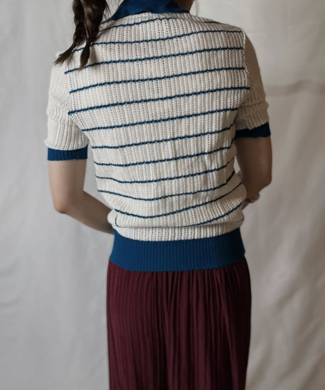 【USED】  Crochet S/S Top①/20210819-016