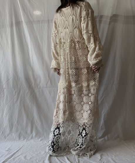 【RE;CIRCLE】 RE Crochet L/S One-piece/210611-027