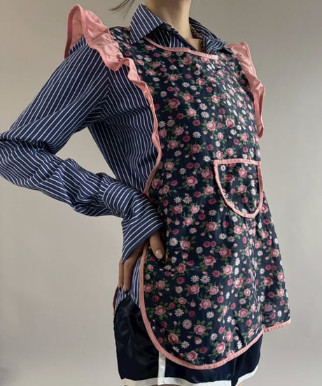【USED】 Flower Pattern Euro Apron / 260321-010