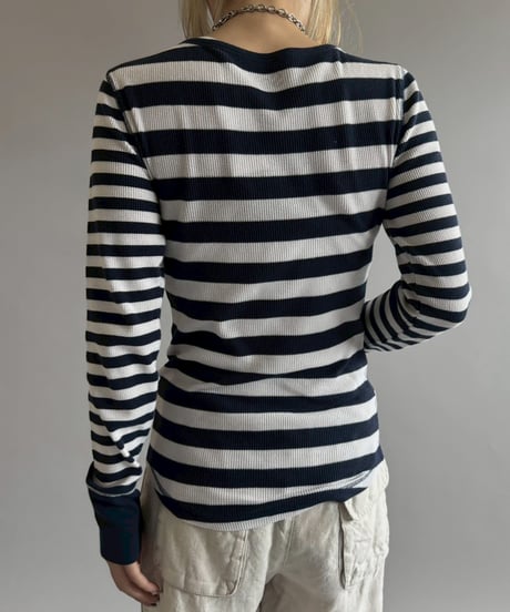 【USED】 Border Pattern Thermal Top / 260613-005