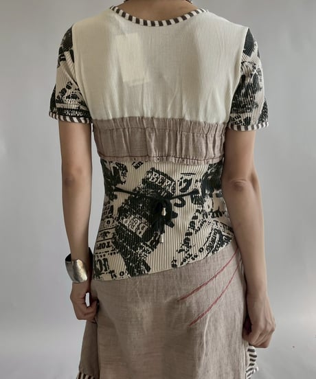 【USED】 Cop.Copine S/S Pleats Design One-Piece  /251014-026