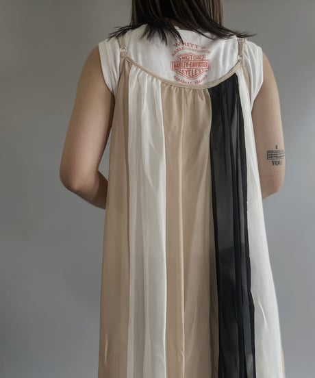 【USED】 Poly Pleats Camisole One-piece / 230624-001