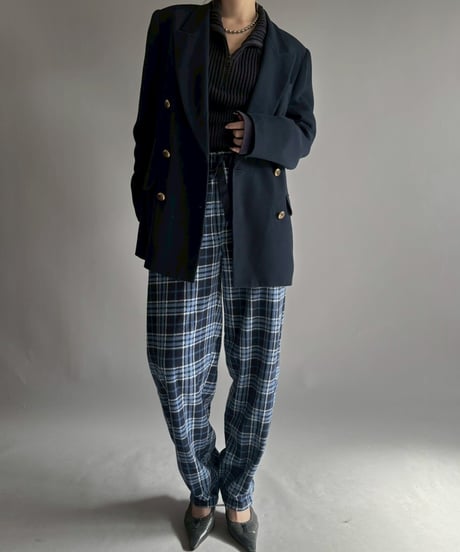 【USED】 Navy Blazer / 251129-012