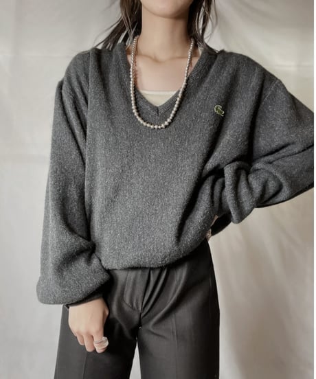 【USED】 LACOSTE Acrylic Knit ⑩ / 220111-022
