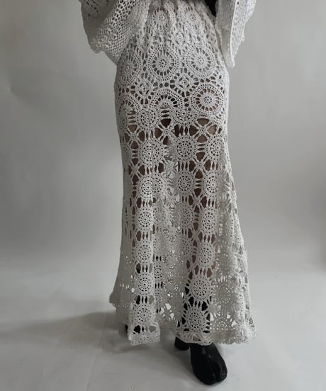 【RE;CIRCLE】 RE Crochet Lace Mermaid Skirt / 220427-010