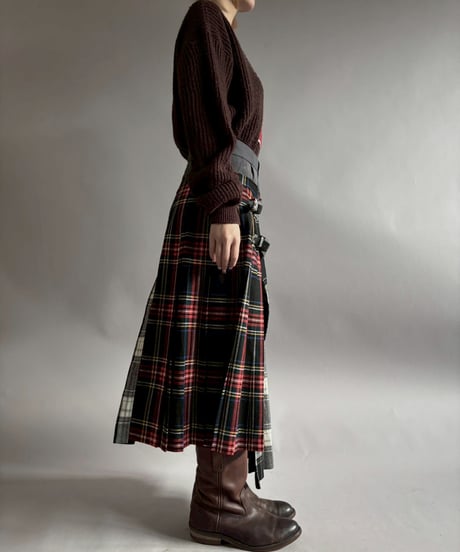 【RE;CIRCLE】 RE Kilt Long Skirt / 260108-003