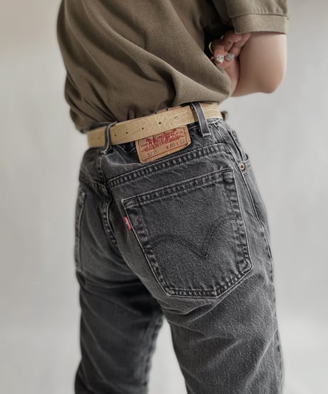 【USED】 Levi's Black Denim Pants 517 / 220521-013