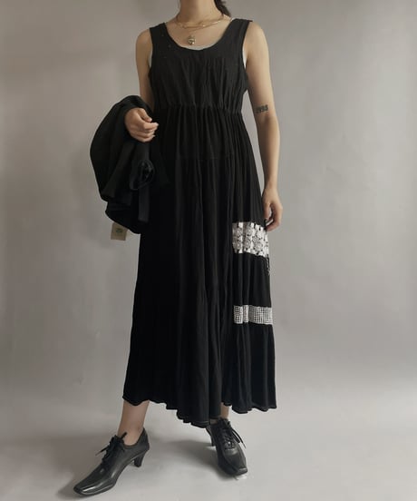 【RE;CIRCLE】 RE Sleeveless One-piece Black&White / 220901-017