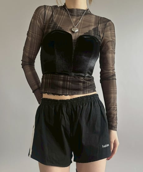 【USED】 Velour Corset / 260131-002