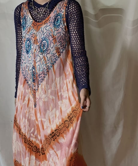 【USED】 USA Tye Dyed N/S Dress/210429-027