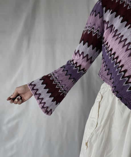 【USED】   Crochet L/S Top/210926-003