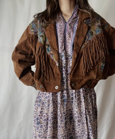 【USED】  Suede Jacket①/211110-028