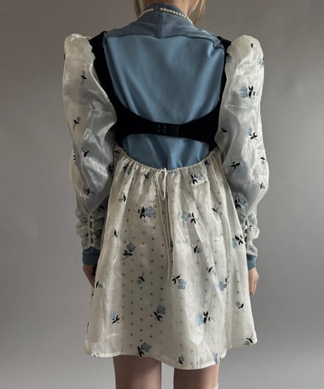 【USED】 Puff sleeves mini One-Piece  /250920-022