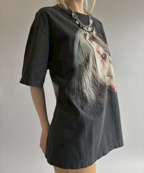 【USED】 Horse Print T-Shirt / 260613-008