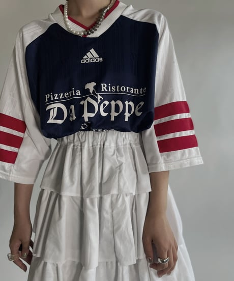 【USED】 adidas T-shirt "pizzaria ristorante da peppe" / 220723-008