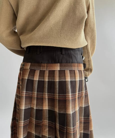 【RE;CIRCLE】 RE Kilt Skirt Long / 250206-004