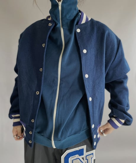 【USED】 Wool  Stadium Navy  / 221224-009