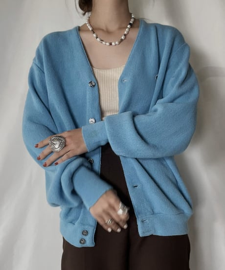 【USED】   LACOSTE Knit Cardigan③/211126-003