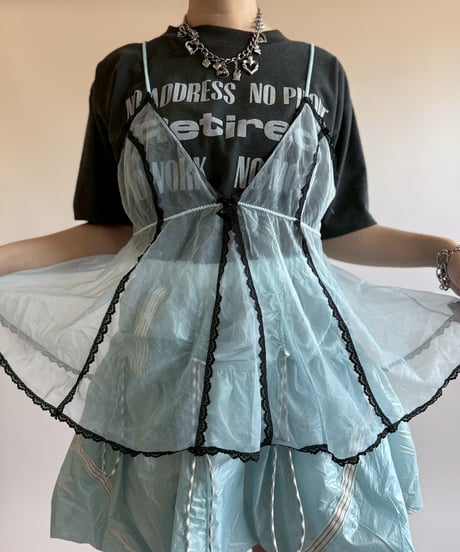 【USED】  Design Sheer Camisole Top/250510-039
