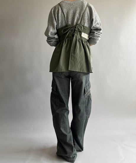 【RE;CIRCLE】 RE ARMY Zip Corset Bustier/ 250508-005